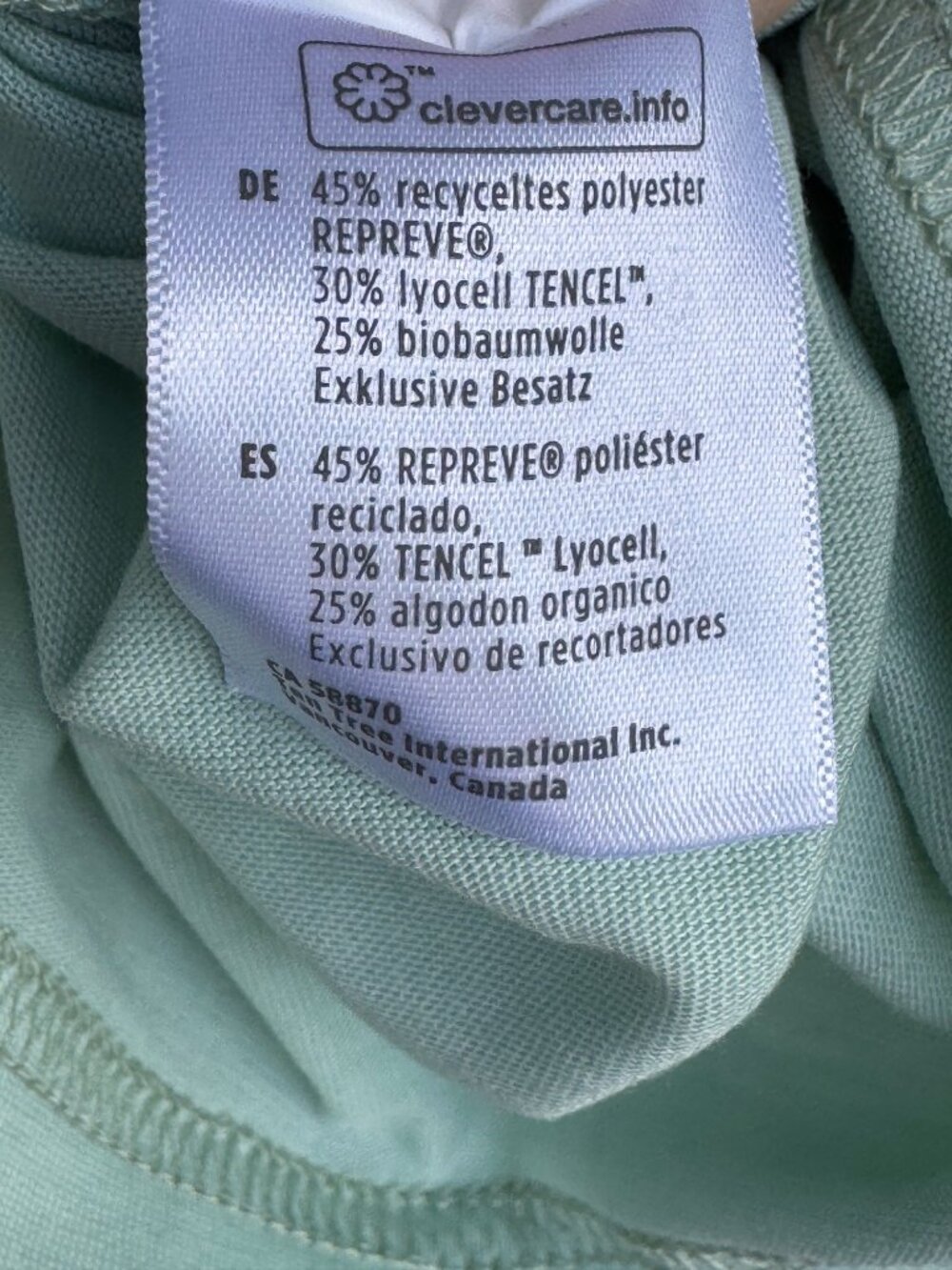 Tentree Mens Graphic Tee XXL Light Green Treeblend Sustainable New - Picture 13 of 16